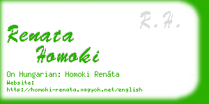 renata homoki business card